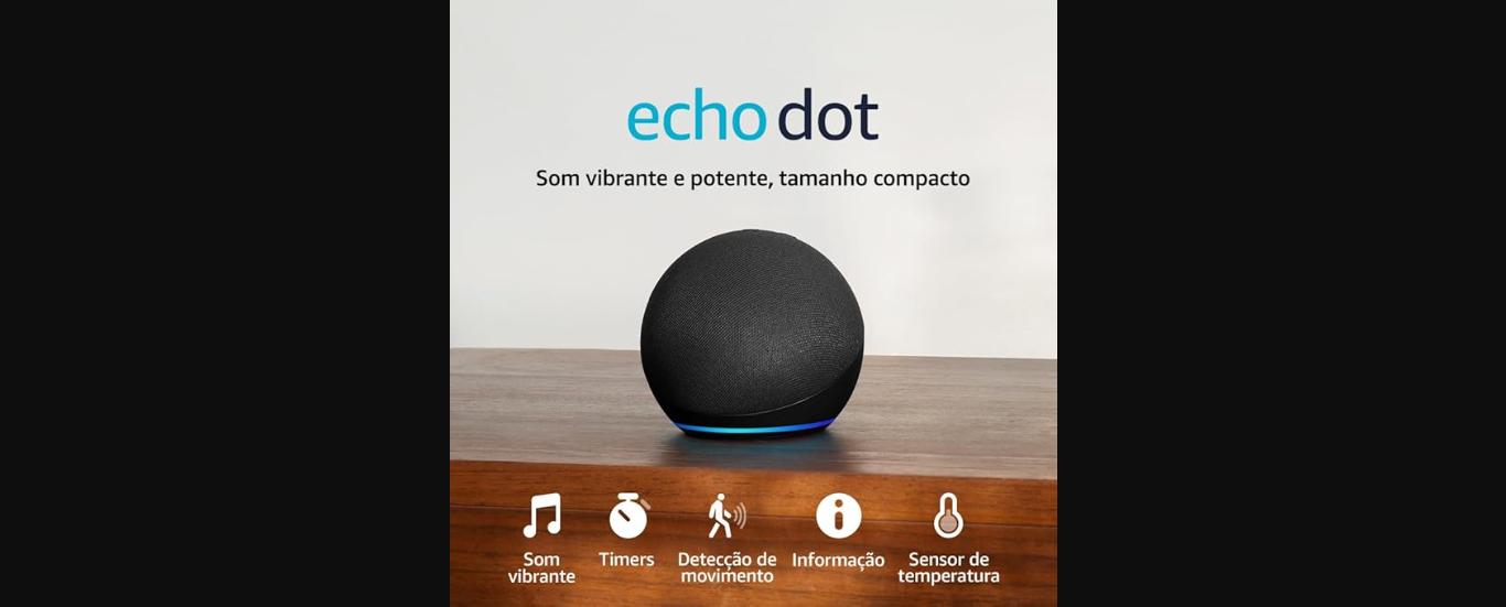 Echo Dot (Geração mais recente) com Alexa