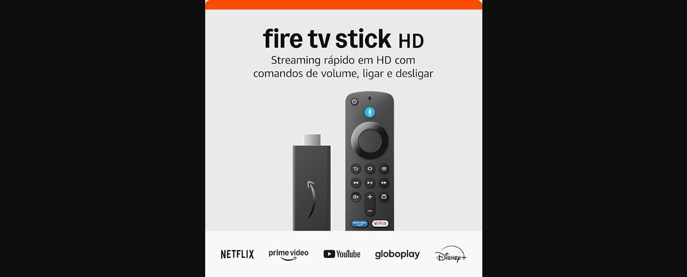 Fire TV Stick HD com Controle Remoto por Voz com Alexa