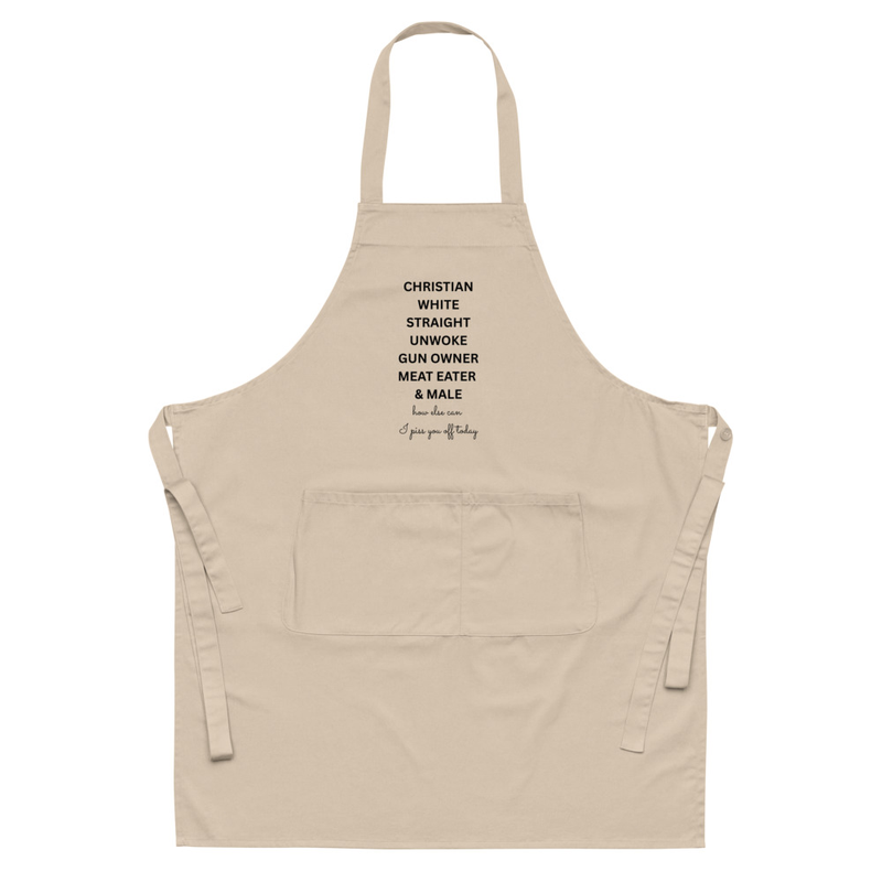 No Woke Organic cotton apron