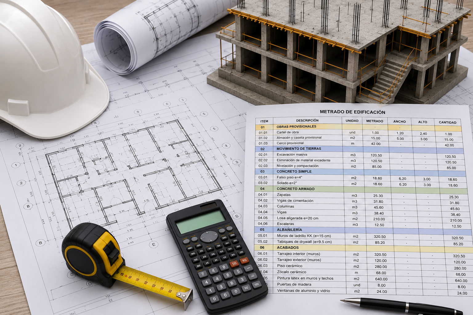Curso: Metrados en Edificaciones
