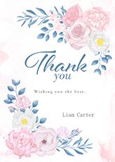 Pressed Petal Handmade Greeting Card