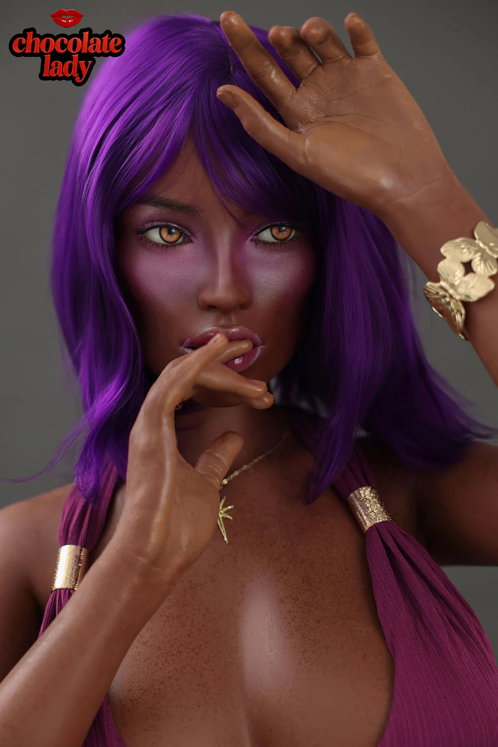 Aim 160cm C-Cup Silicone Sex Doll - Chocolate Lady Doll