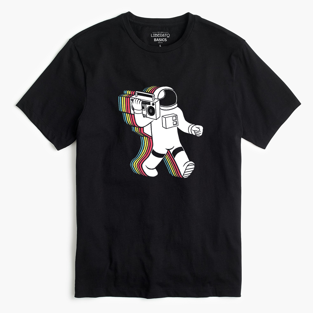 Camiseta Astronauta Retro