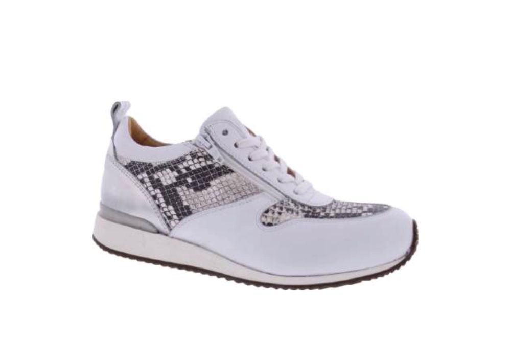 White Snake Pattern Sneaker | VEW.S.9726