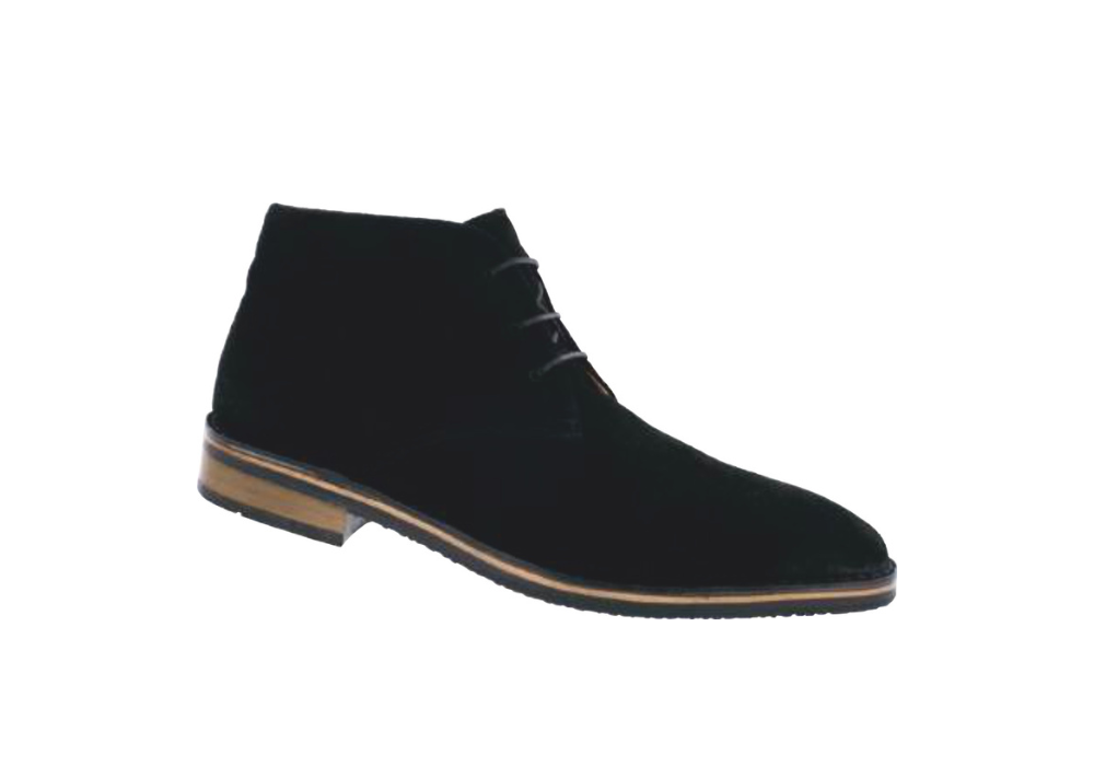 Men's Black Suede Chukka Boot