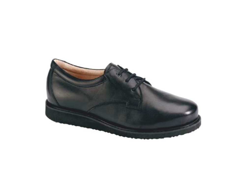 Classic Black Leather Oxford