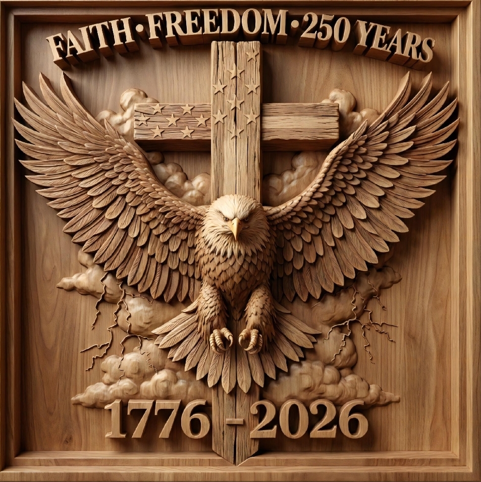 250th Anniversary Wooden Plaque