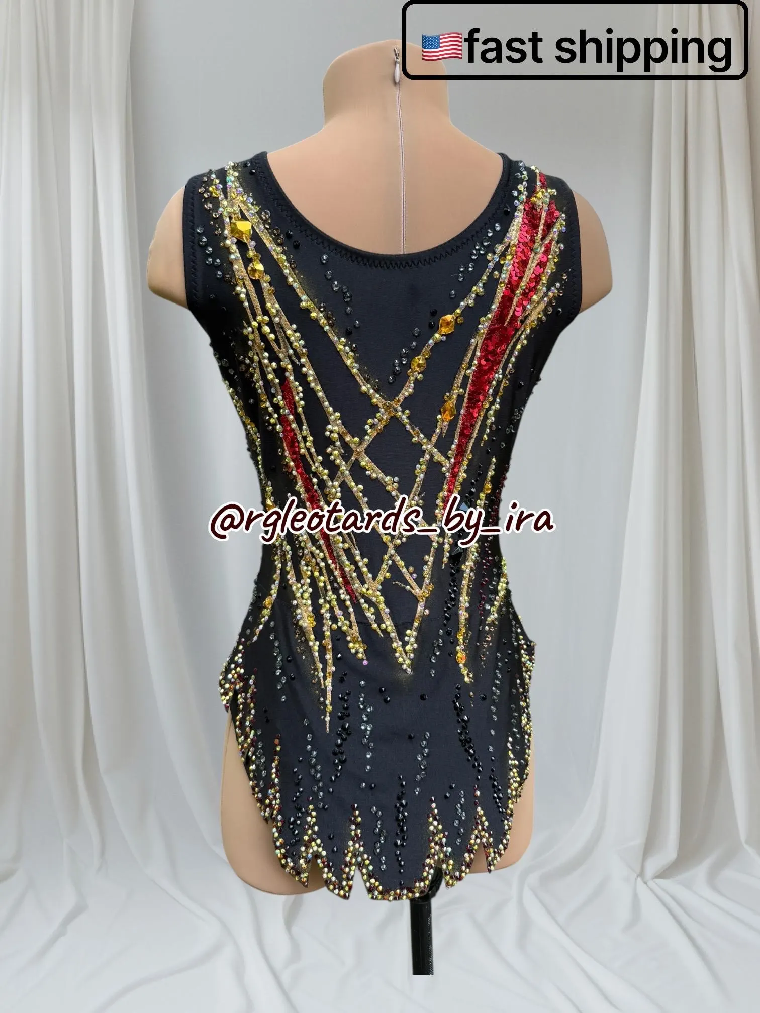 Custom Rhythmic Gymnastics Leotard torso 135-142cm | Made to Order Competition Leotard | RG Costume | Handmade in USA |