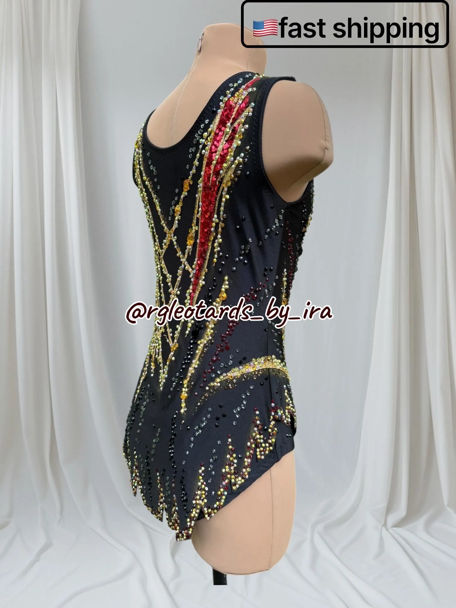 Custom Rhythmic Gymnastics Leotard torso 135-142cm | Made to Order Competition Leotard | RG Costume | Handmade in USA |