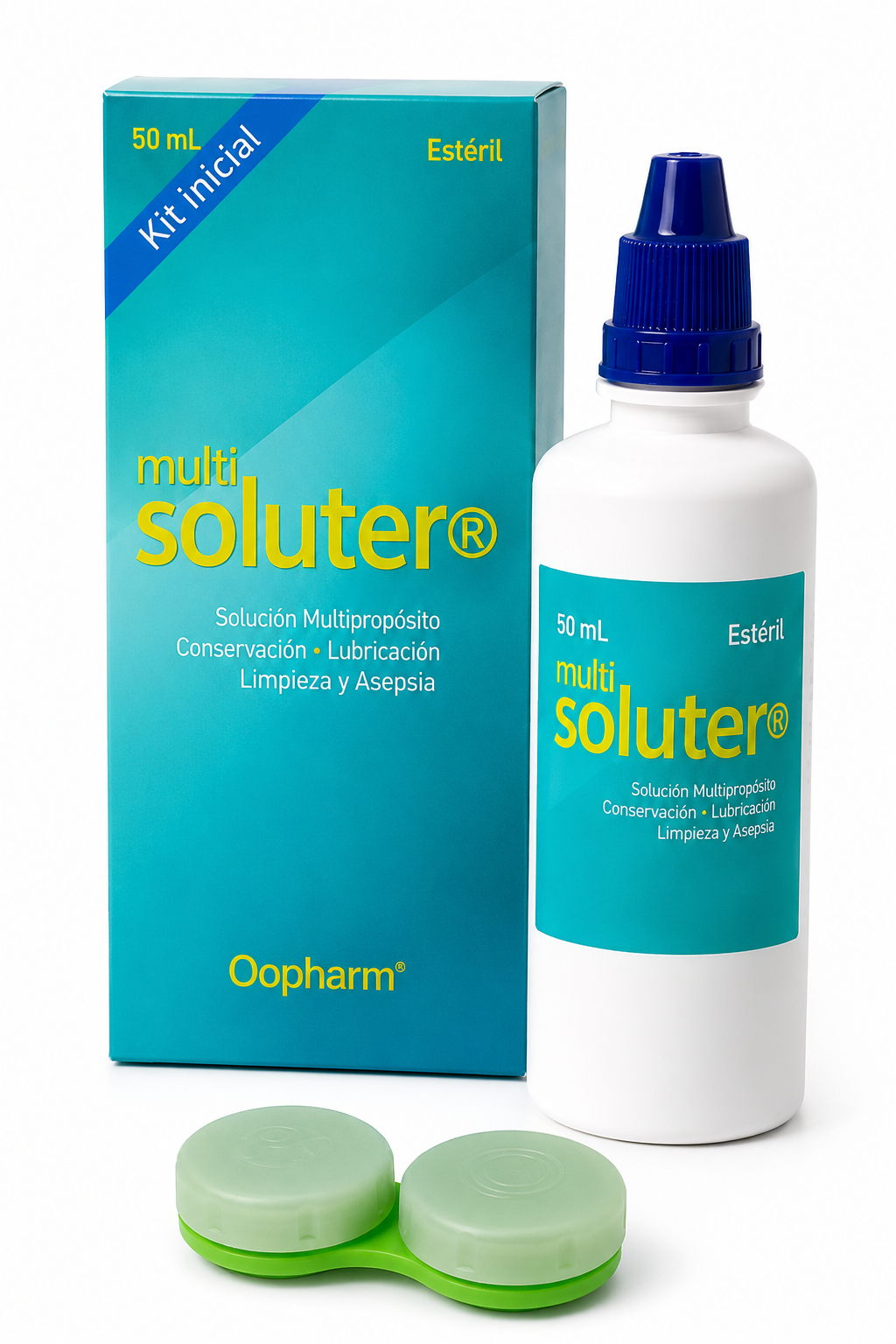 Solución Multipropósito Multisoluter Opharm 50 ml para Lentes de Contacto Blandos