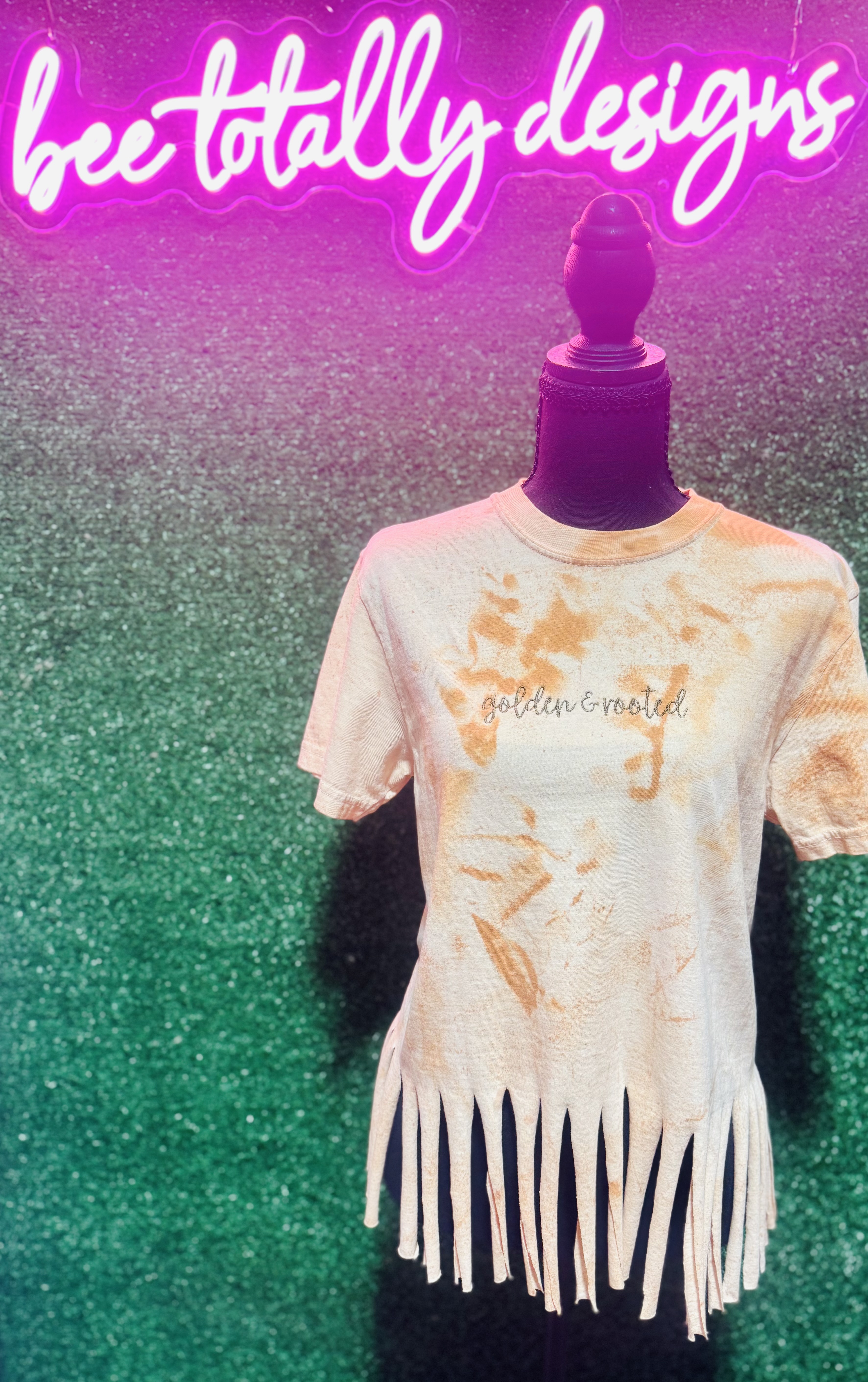 Fringed Tie-Dye Tee