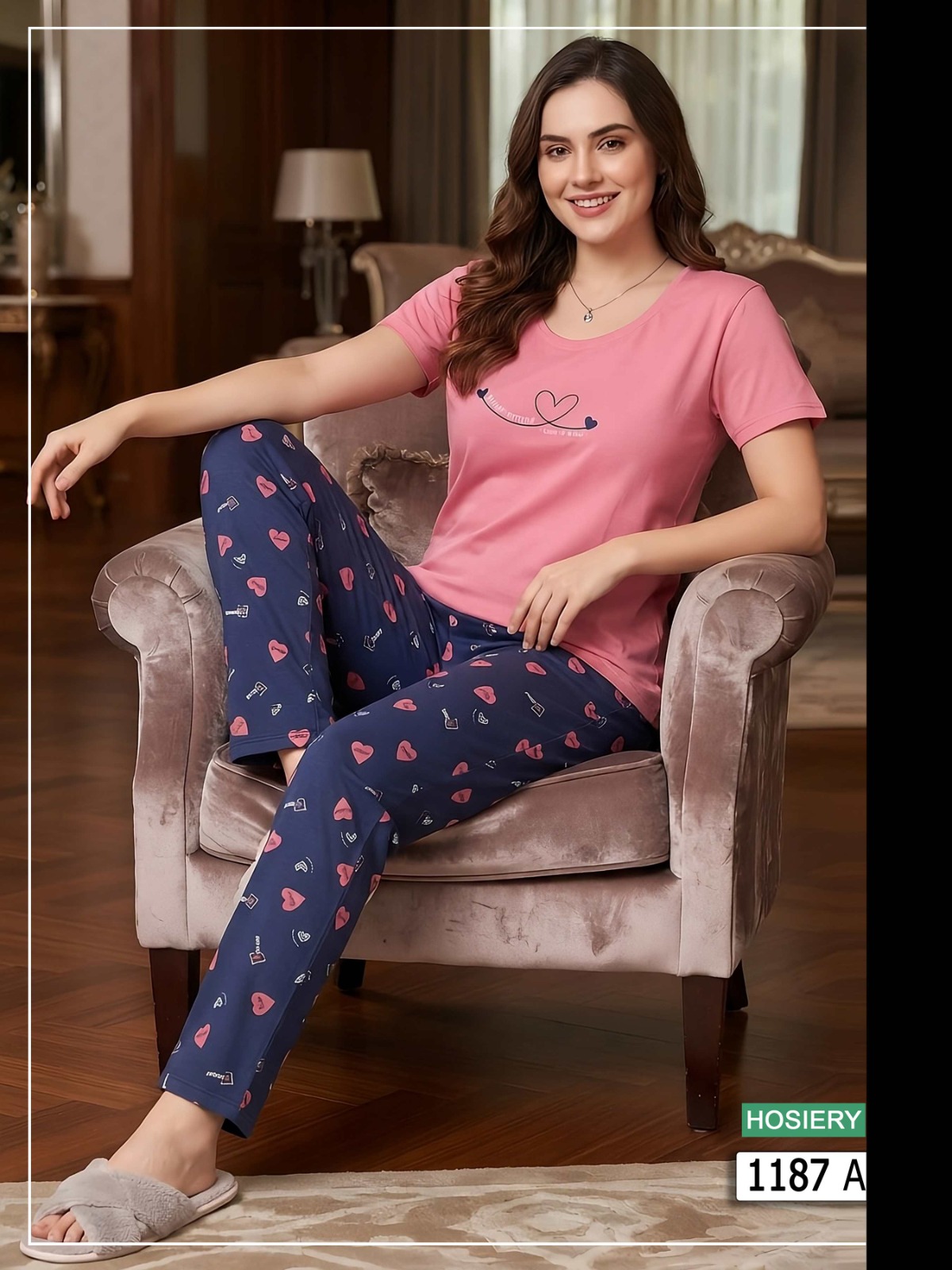 Women's Printed Nightwear Set