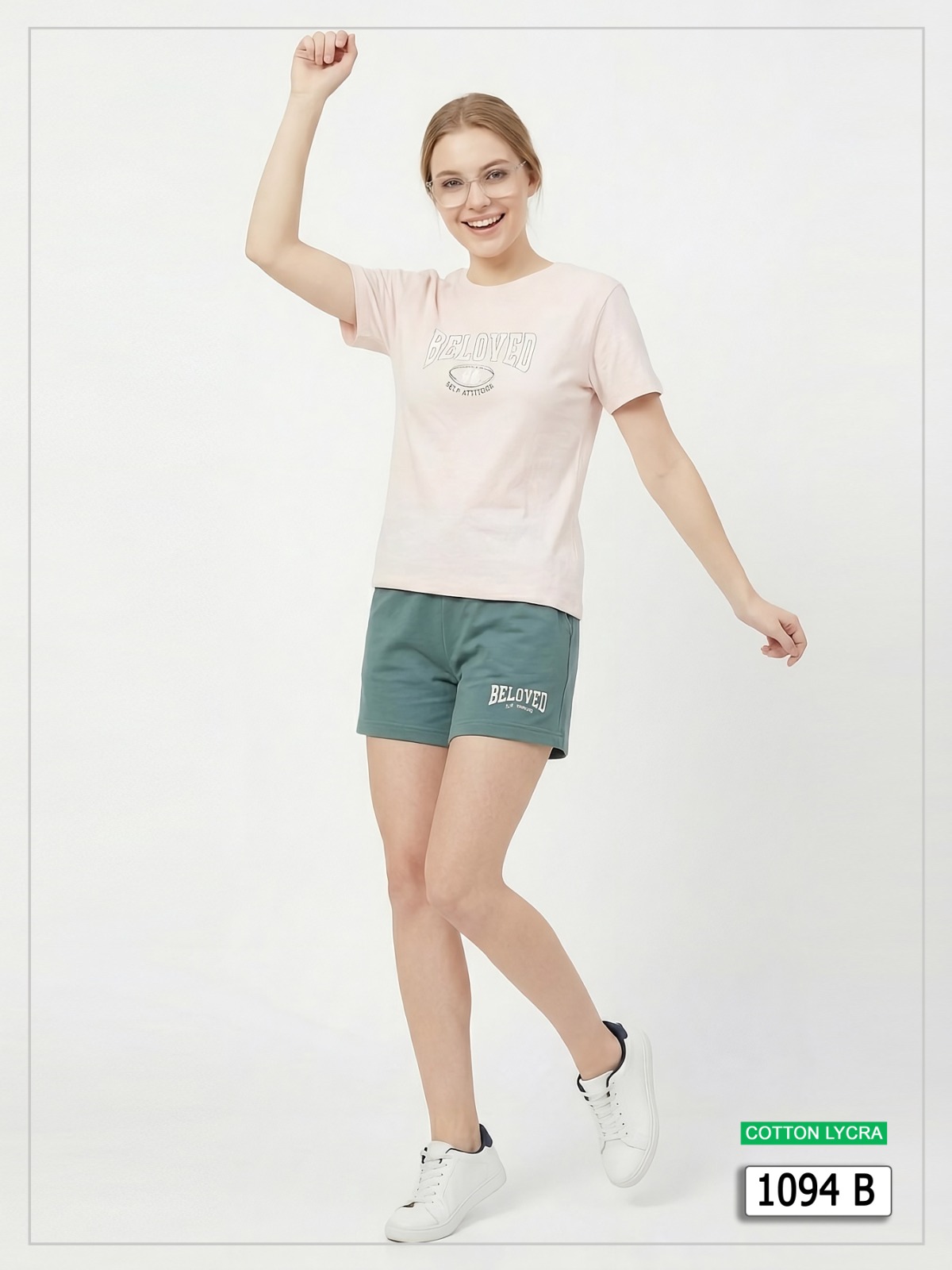 Women's Cotton Lycra Lounge Set