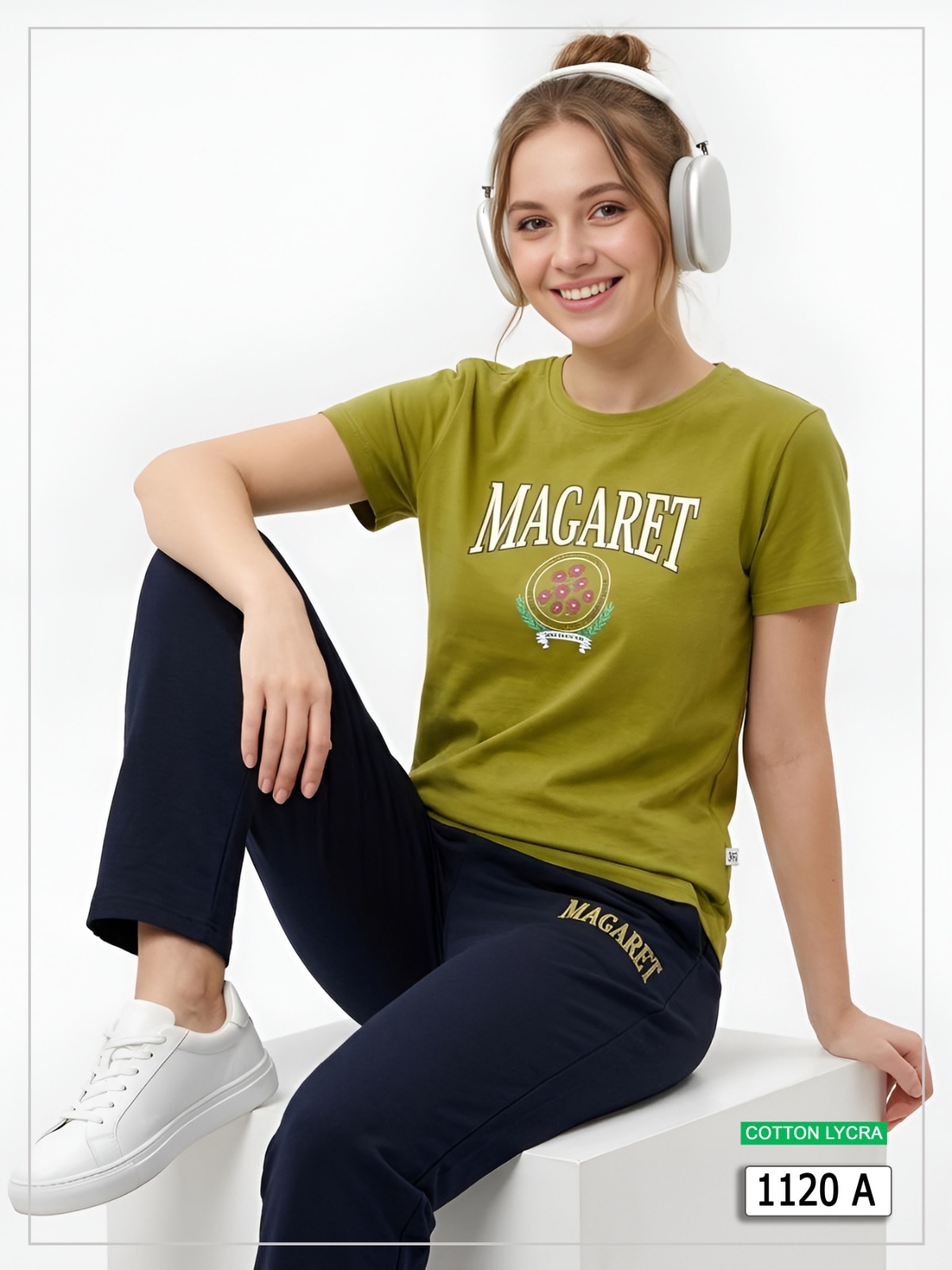 Magaret Cotton Lycra Lounge Set