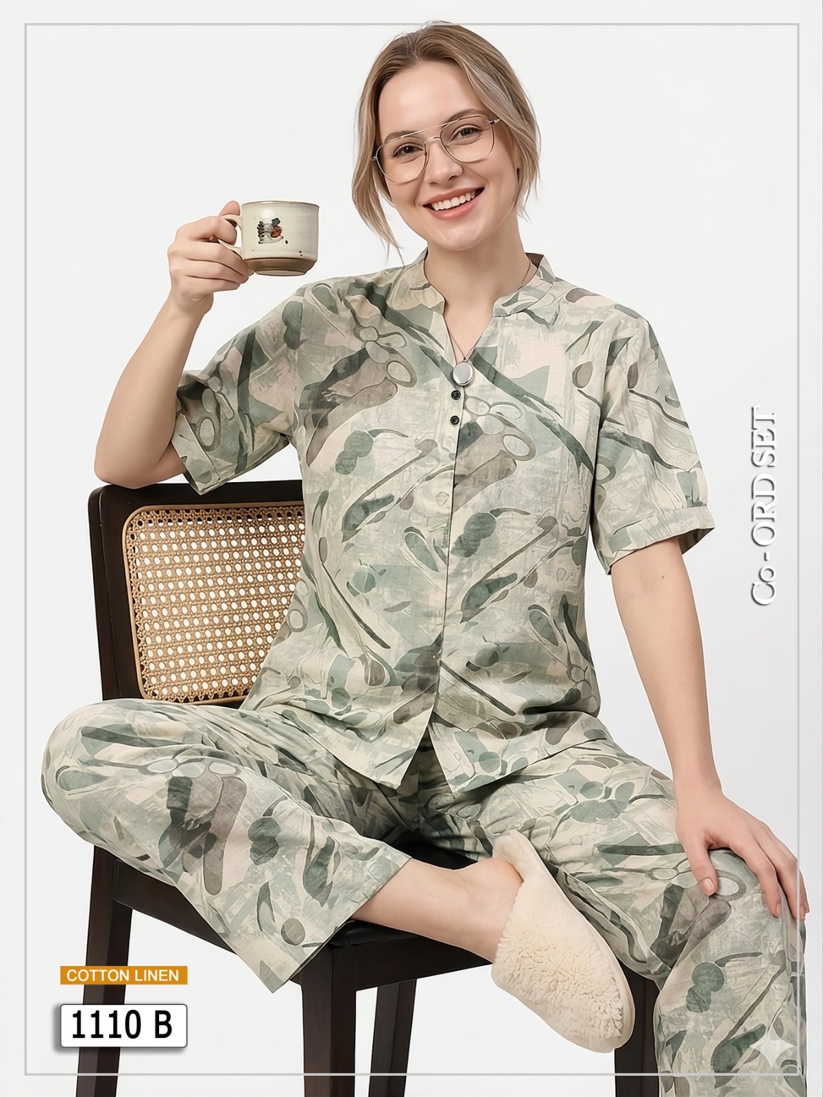 Cotton Linen Co-Ord Set