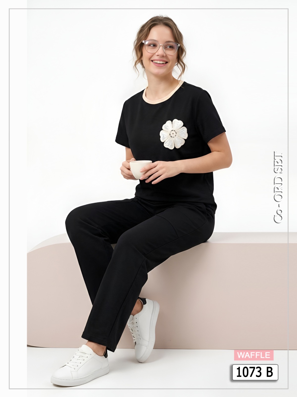 Black Floral Co-Ord Set