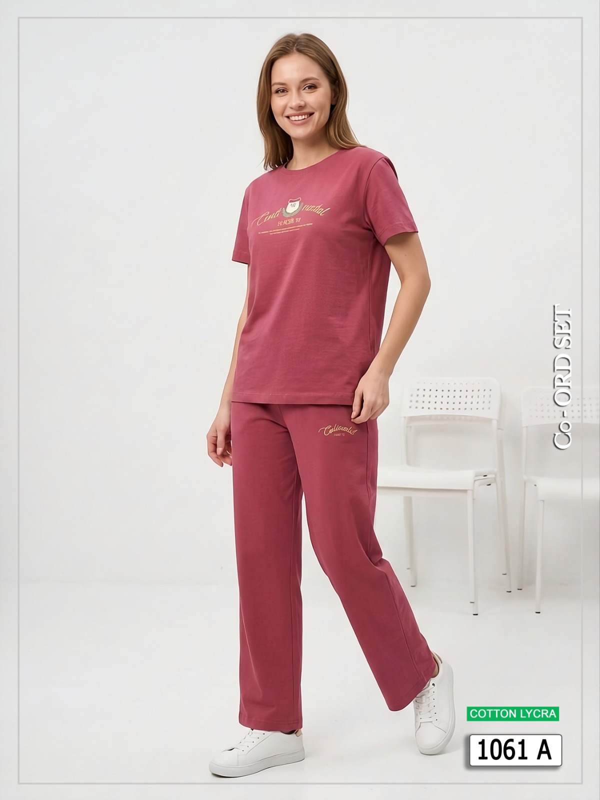 Casual Maroon Co-ord Set