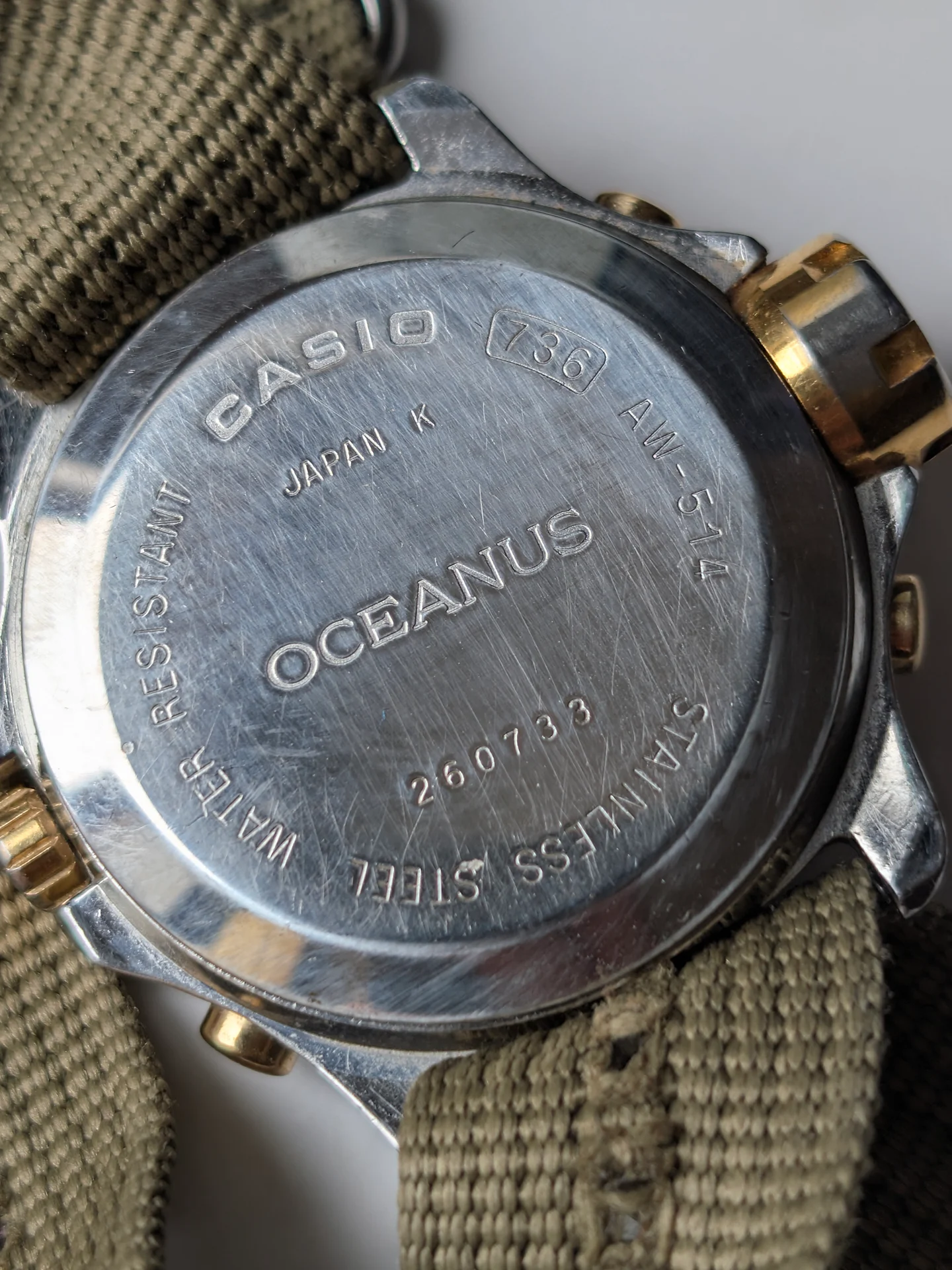 Casio Oceanus Alti-Depth Meter