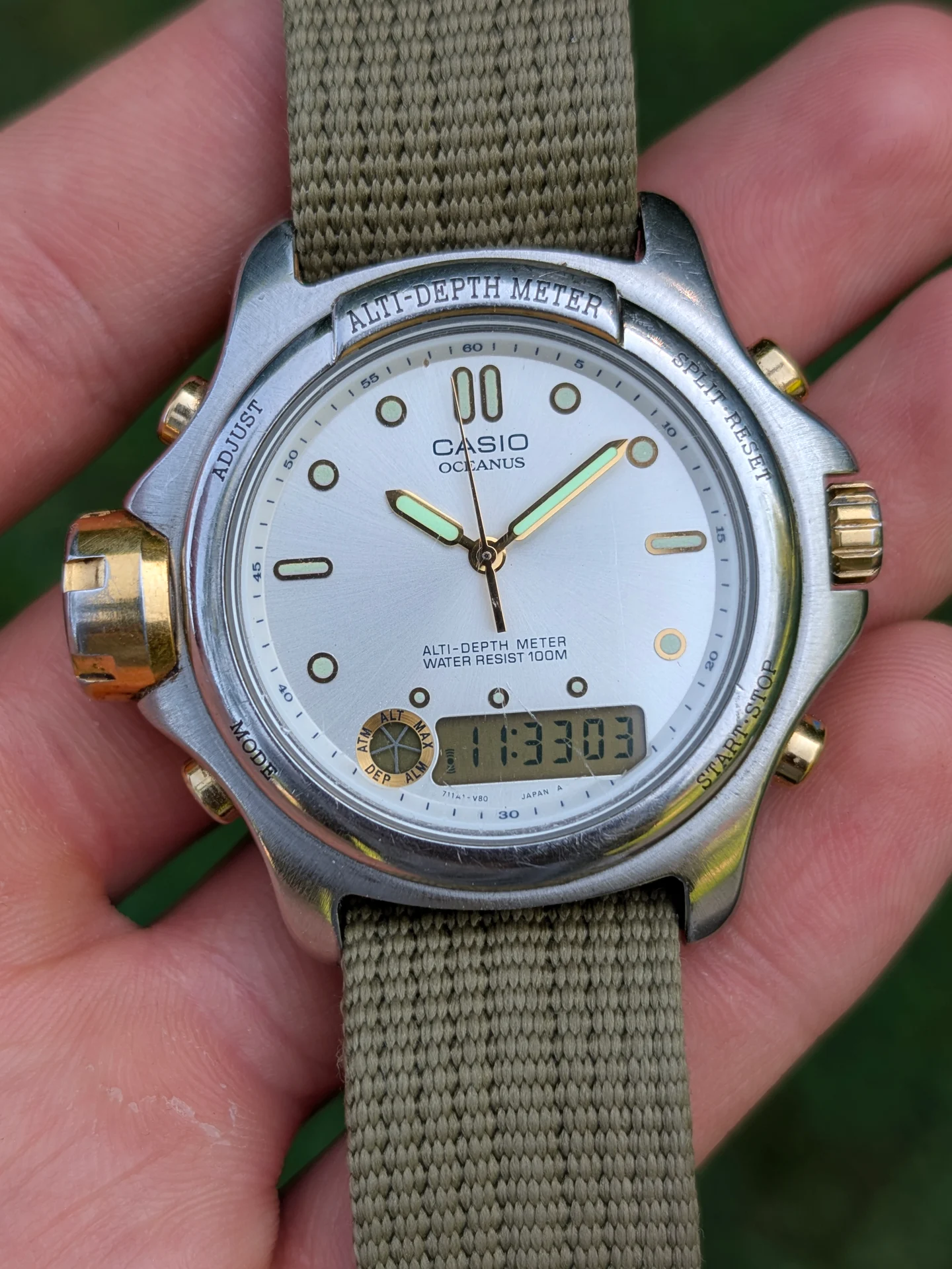Casio Oceanus Alti-Depth Meter