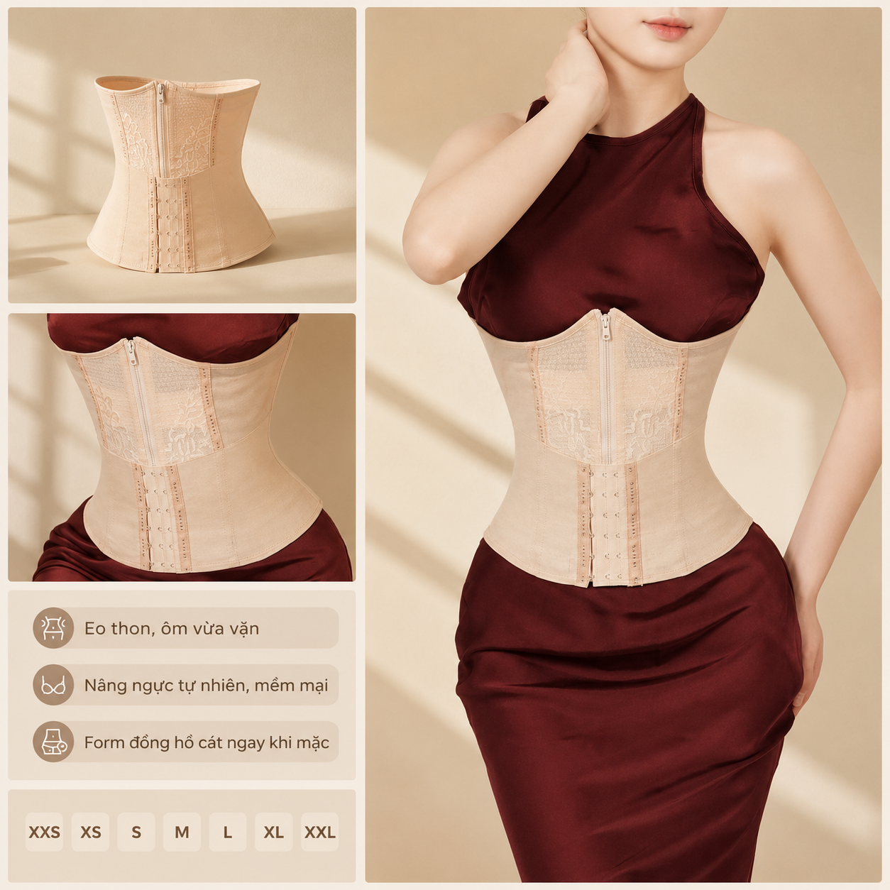 Mã 004b | Đai siết eo Solist nhẹ nhàng