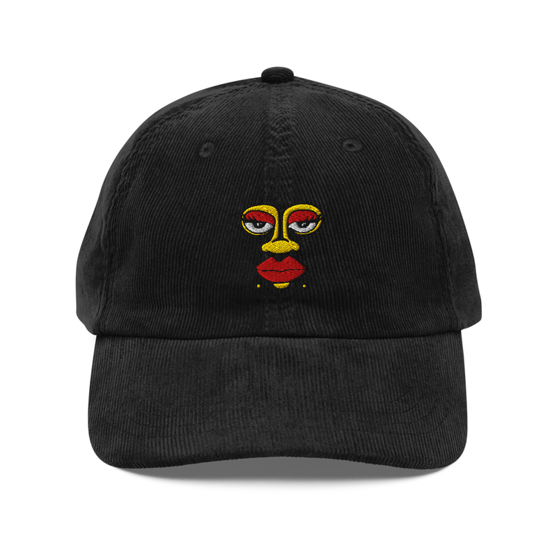 1SO - Brodery fluffy corduroy cap