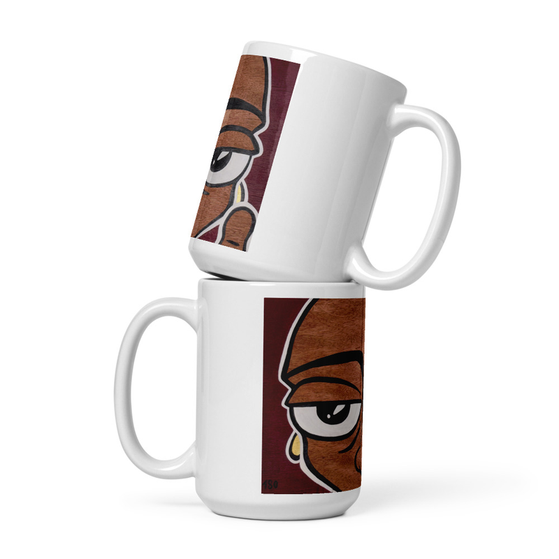 A QUESTION - White glossy mug