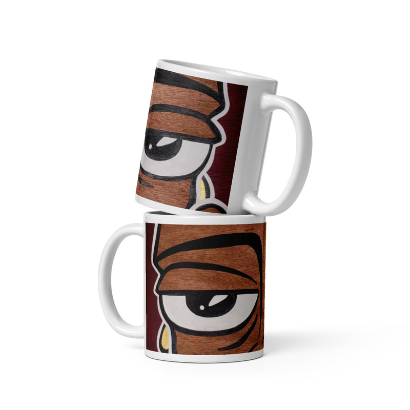 A QUESTION - White glossy mug