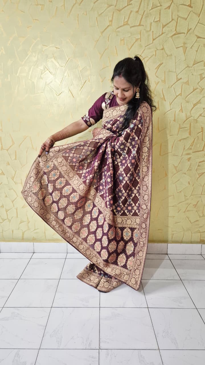 PREMIUM GEORGETTE BANDHEJ SAREE