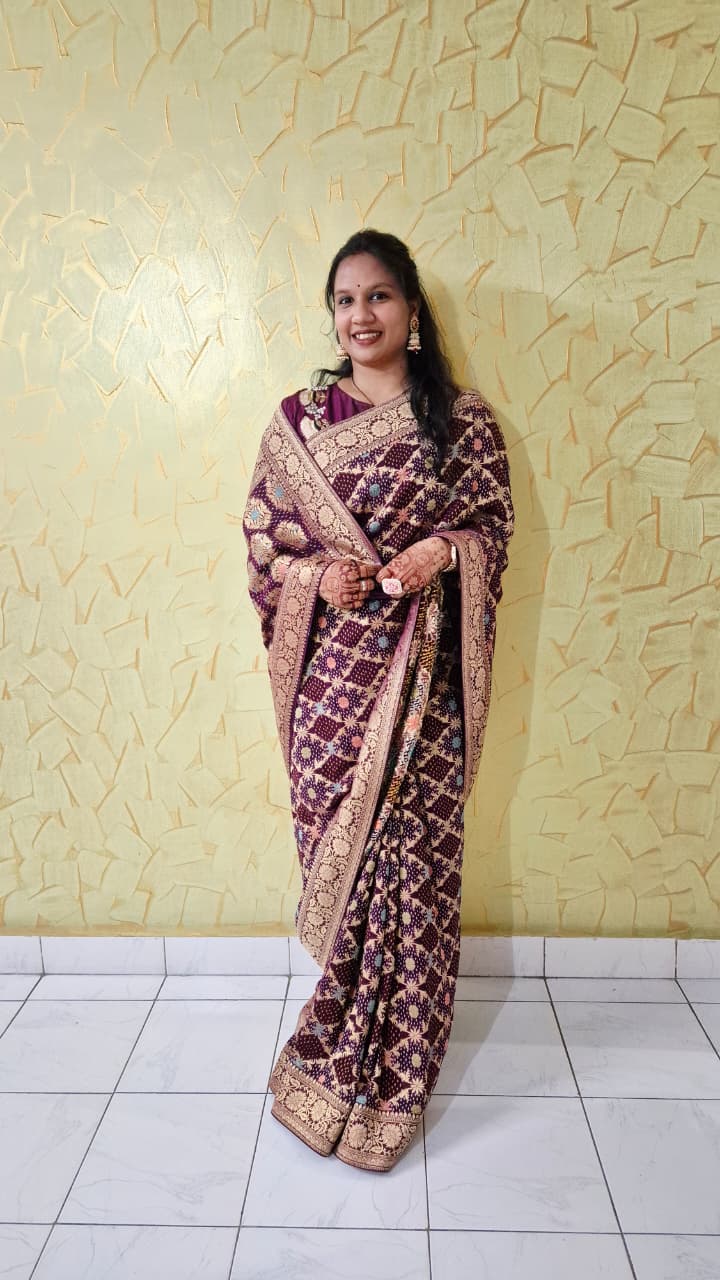 PREMIUM GEORGETTE BANDHEJ SAREE