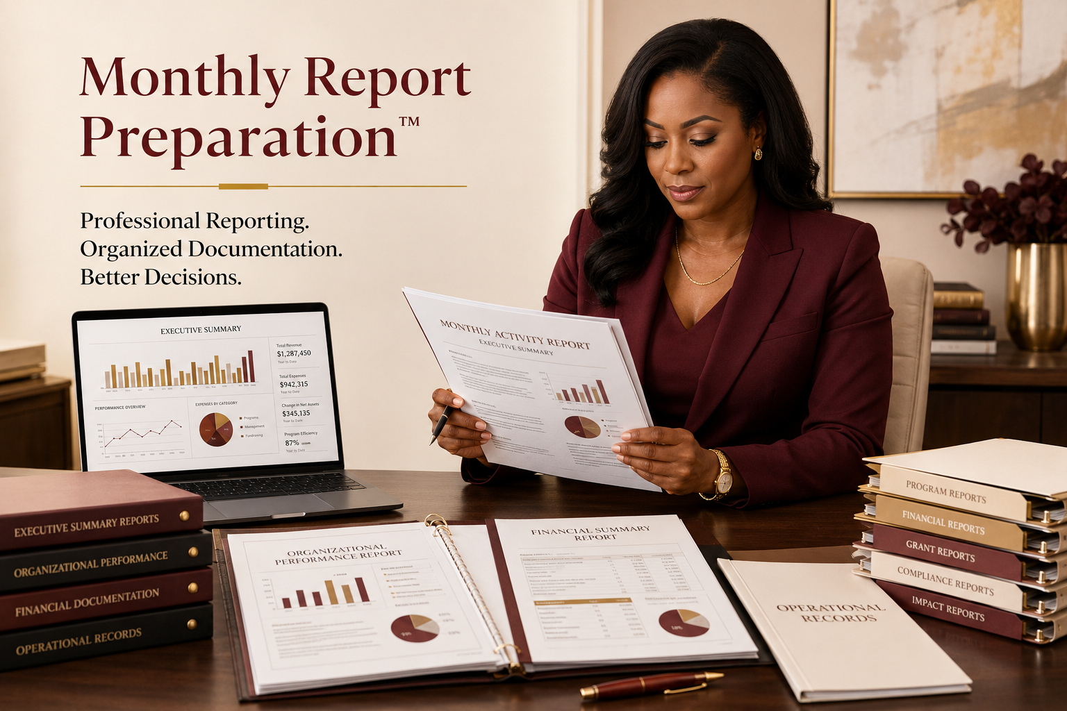 Monthly Report Preparation