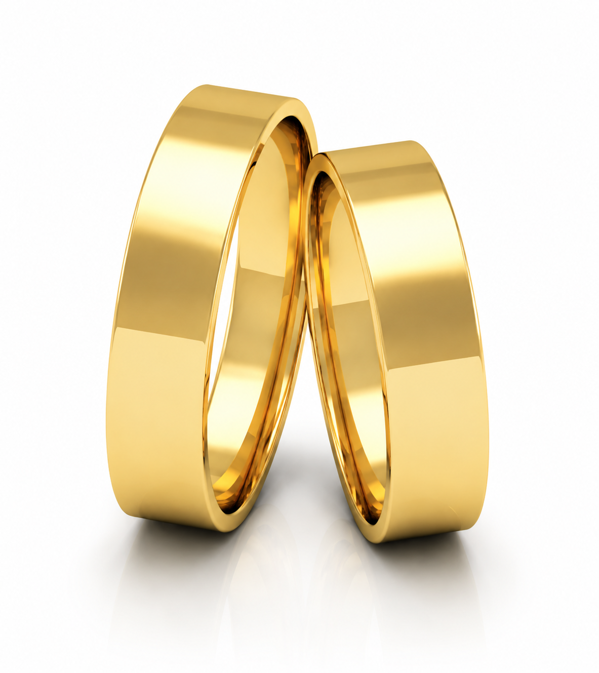 Aliança reta ouro 18K 5mm
