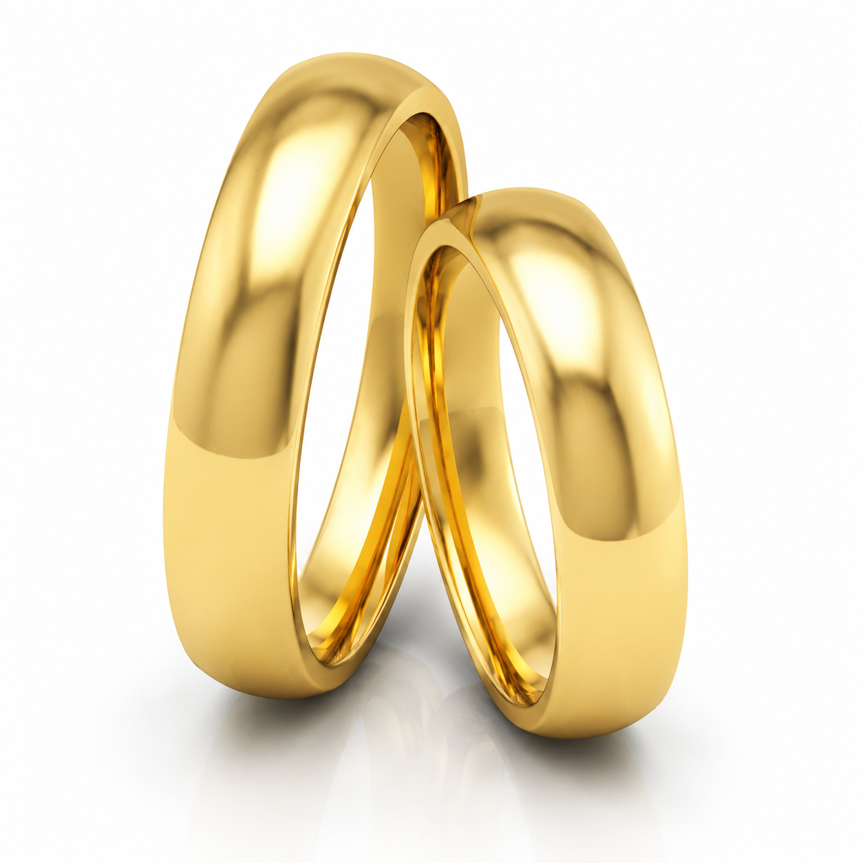 Alianças Linha Clássica em Ouro 18K 4mm