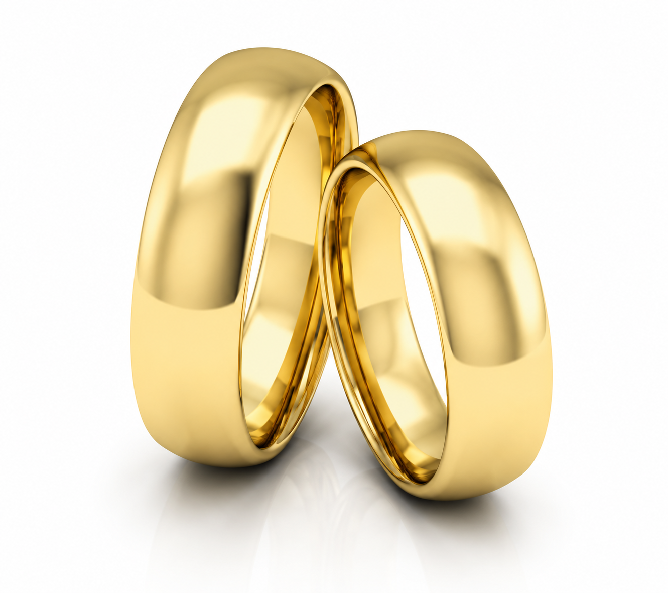 Aliança Linha Clássica ouro 18k 5mm