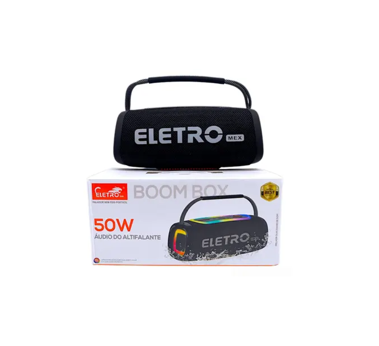 Caixa de Som Eletro Mex Boom Box 50W