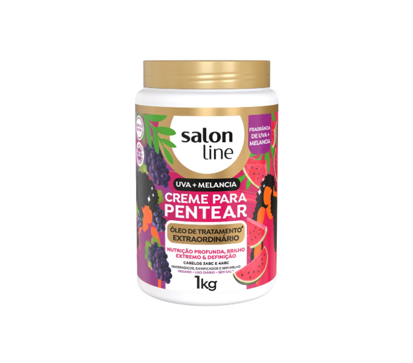 Creme para Pentear Uva e Melancia - Salon Line