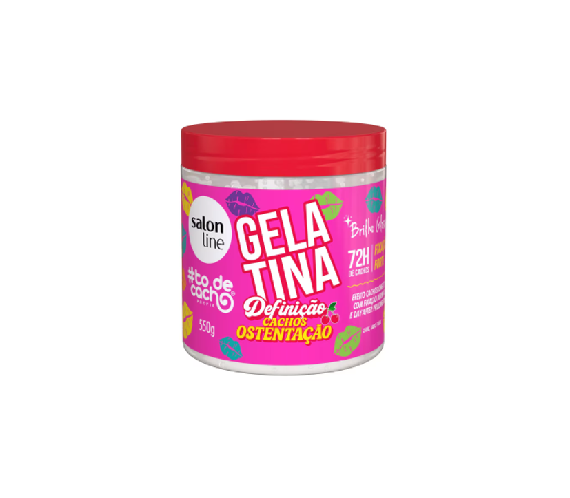 Gelatina Definição Cachos Ostentação 550g - Salon Line 