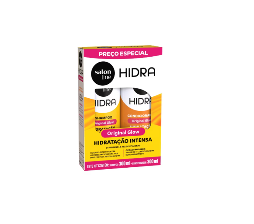 Kit Shampoo e Condicionador Hidra 300ml - Salon Line 