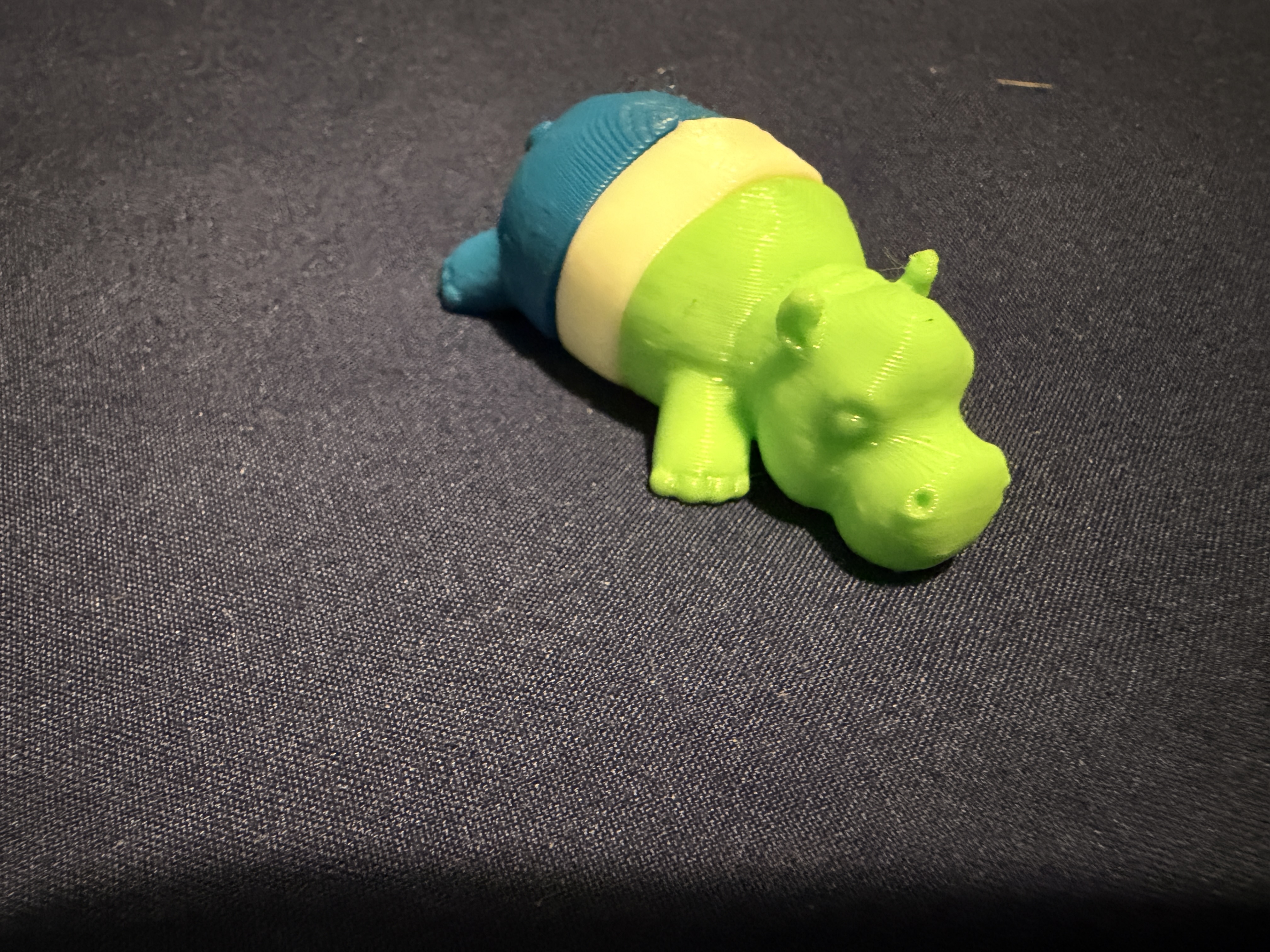 Colorful Hippo Figurine