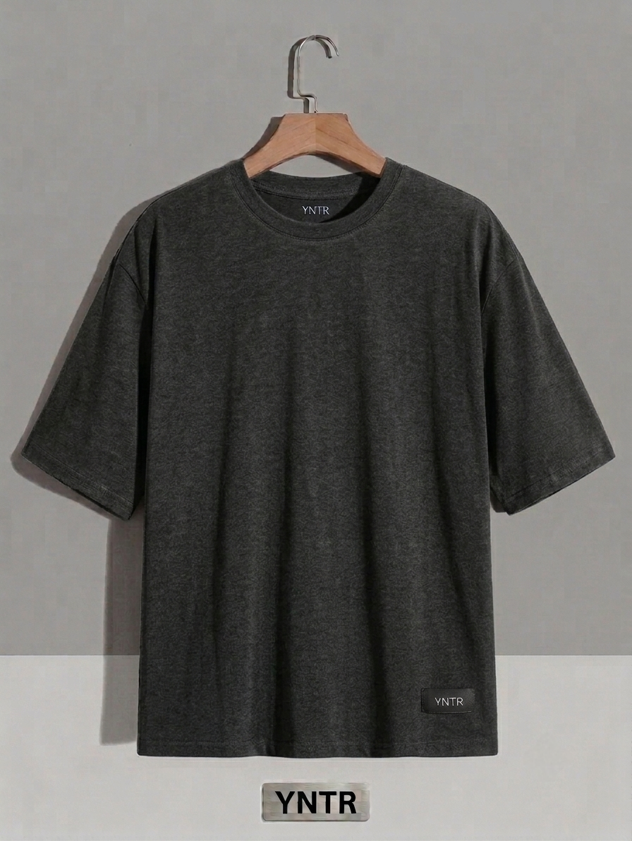 Dark Grey Basic T-Shirt