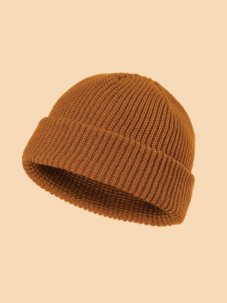 Brown Knit Beanie