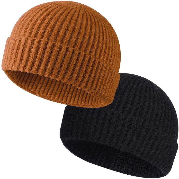 Ribbed Knit Beanie Set