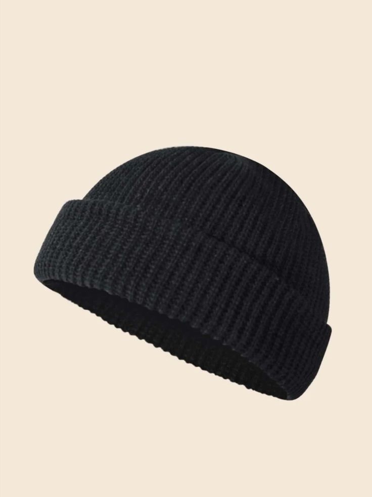 Classic Black Knit Beanie