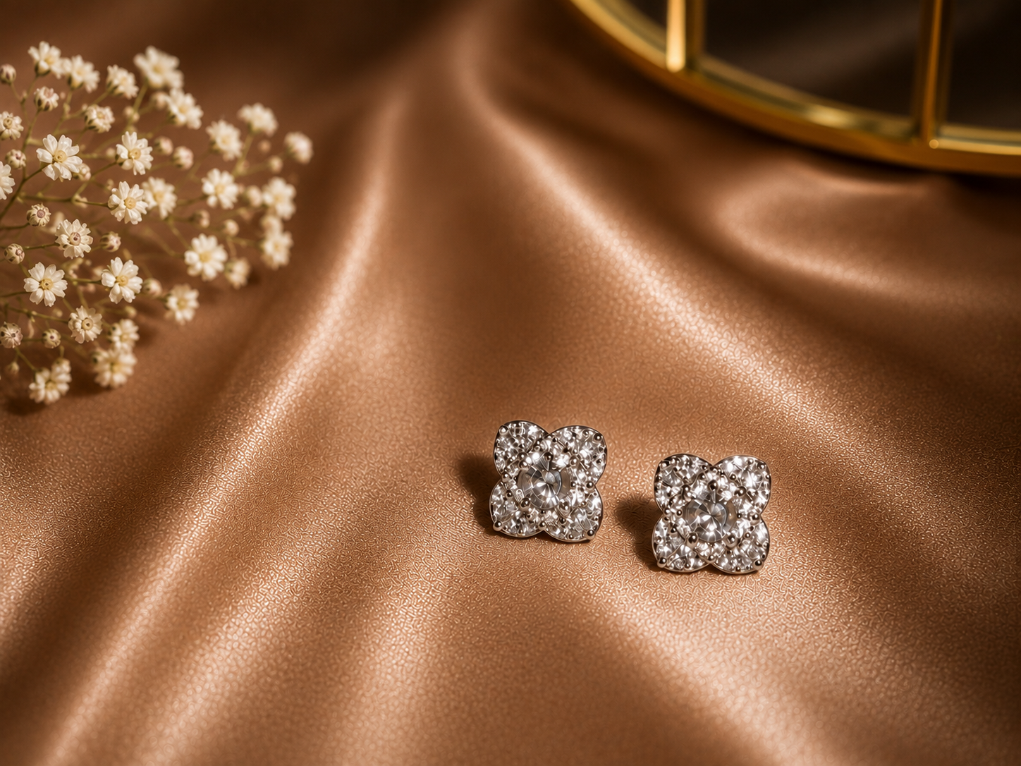 Zarqonic Floral Studs