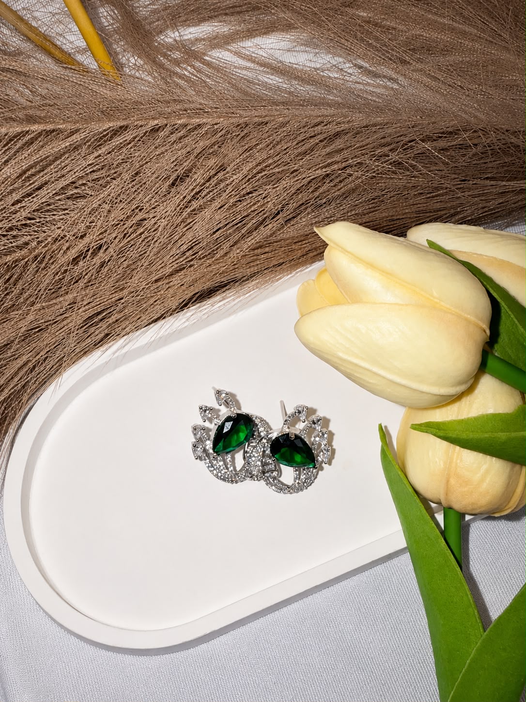 Zarqonic Luxe Swan Earings