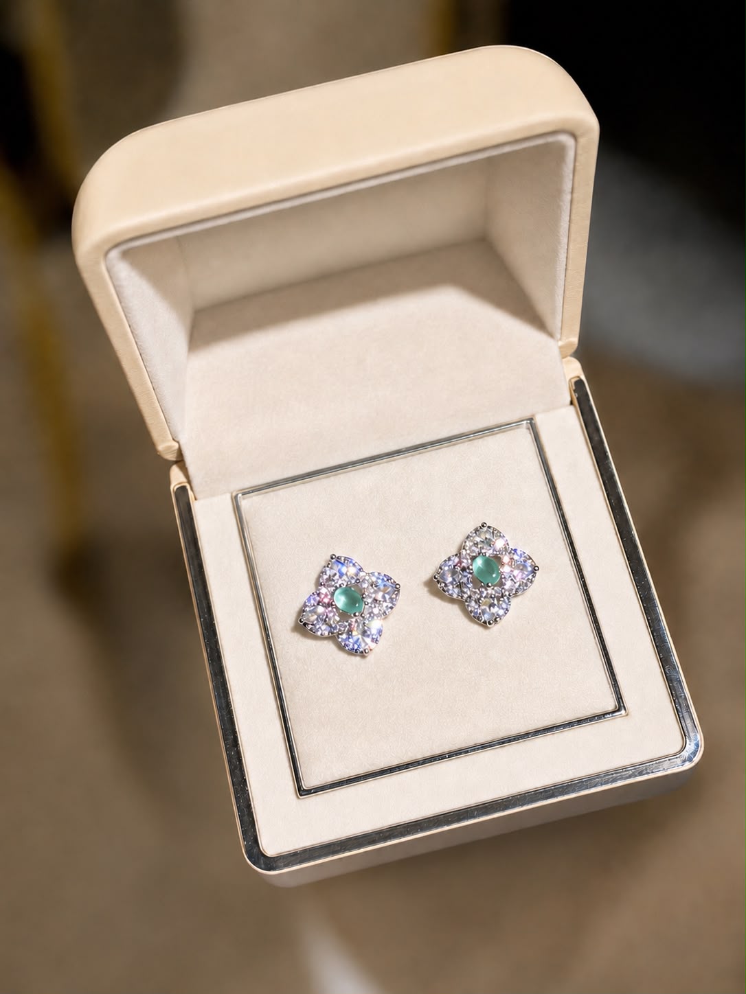 Zarqonic Floral Studs