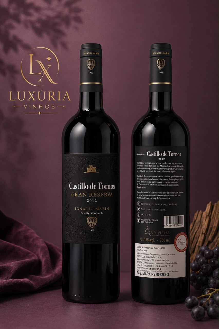 Vinho Espanhol Castillo de Tornos Gran Reserva 2012 750ml Importado