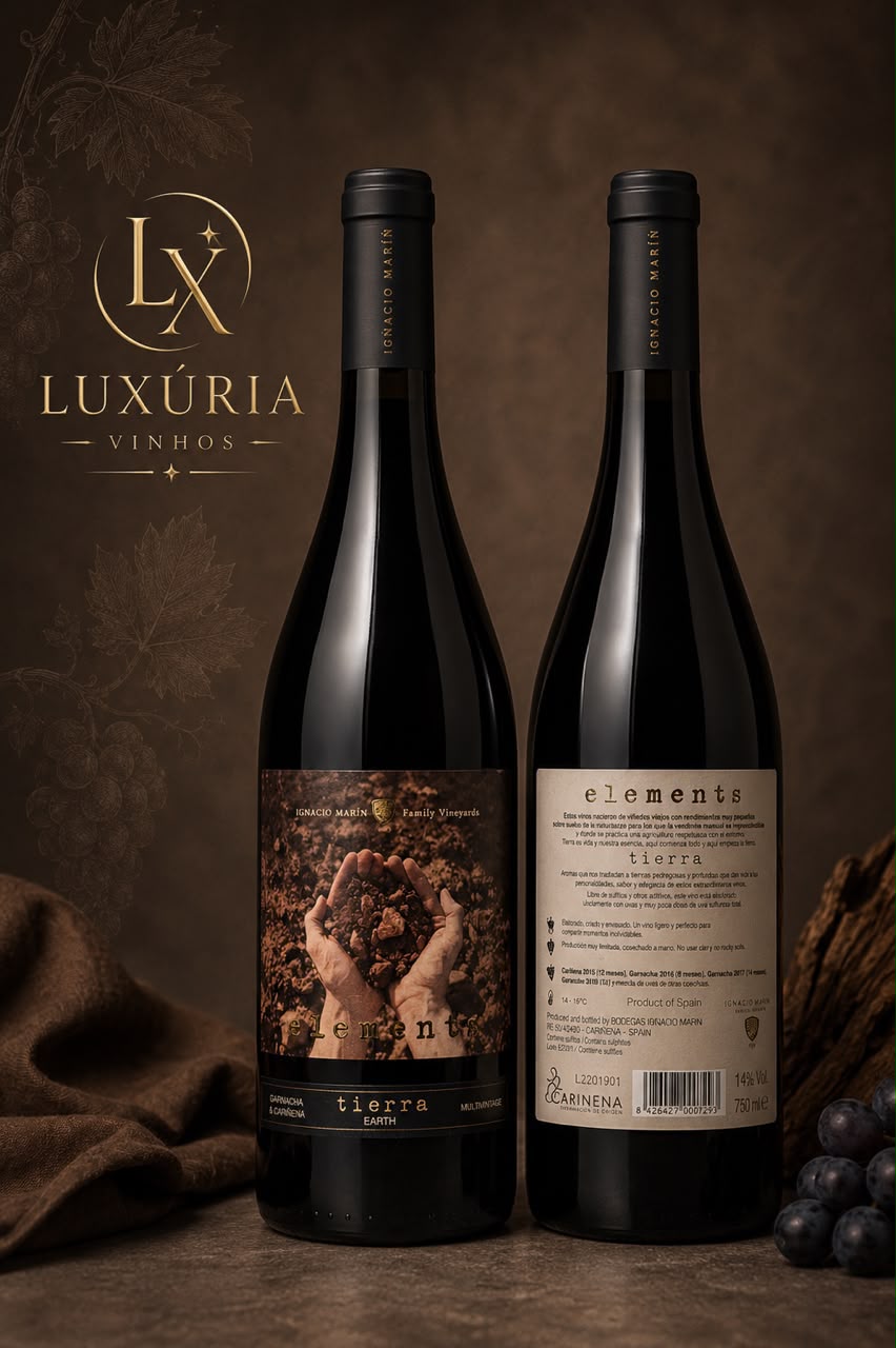 Vinho Espanhol Elements Tierra Garnacha Cariñena 750ml Importado