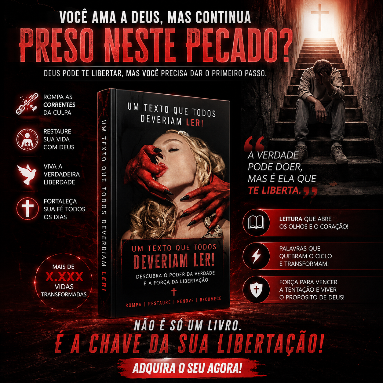 VOCÈ AMA A DEUS, MAS CONTÍNUA PRESO NESTE PECADO?