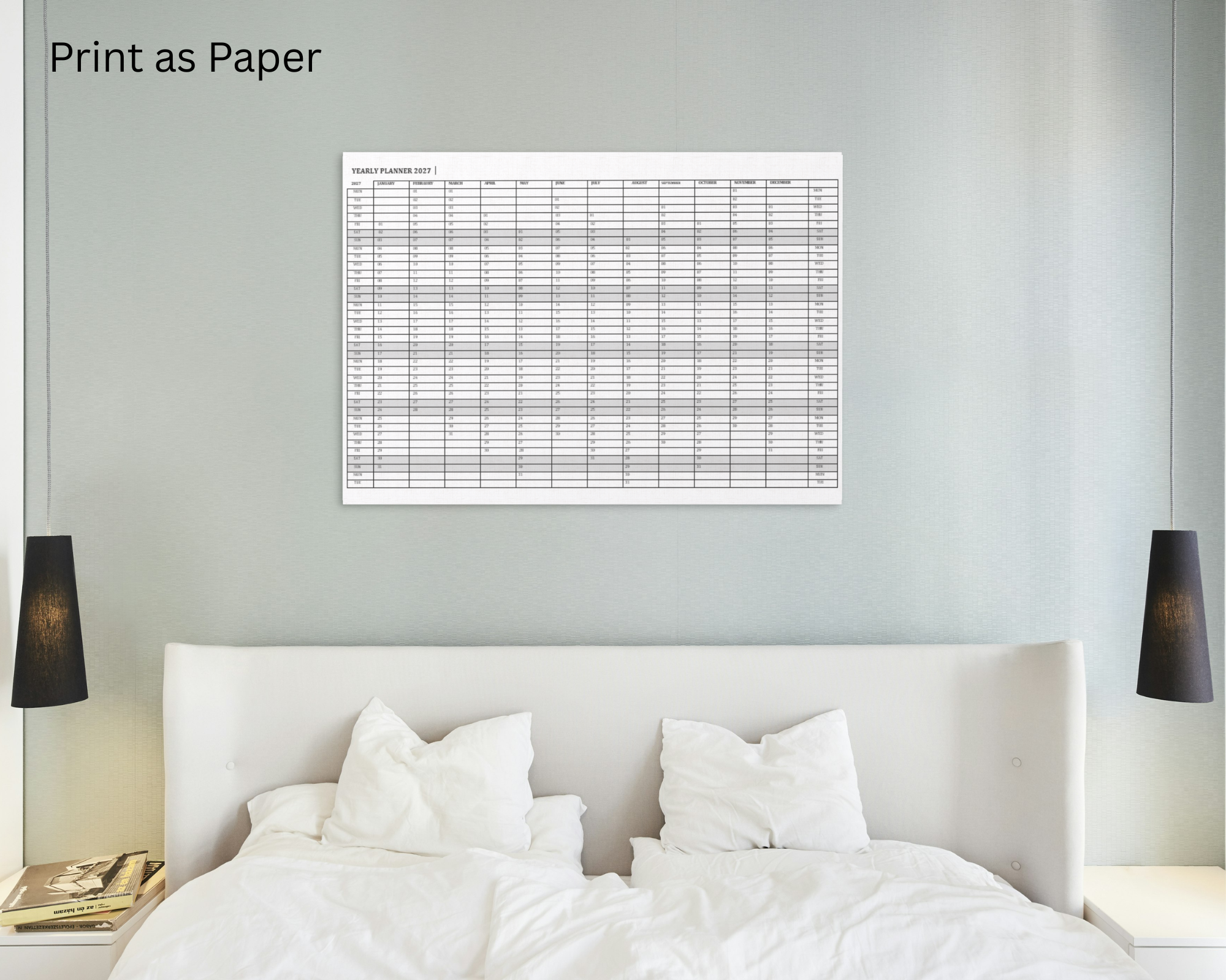 2027 Yearly Planner Digital