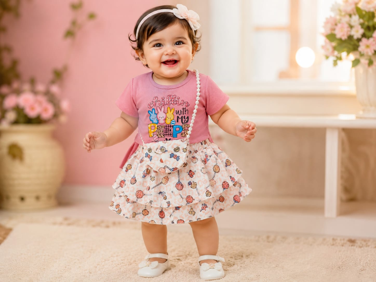 Baby Girl Party Dress Set